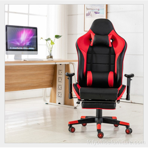 Chaise d&#39;ordinateur de chaise de jeu de bureau de prix EX-usine avec repose-pieds